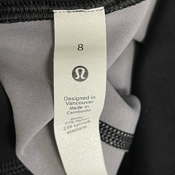 Lululemon Wunder Train High-Rise Tight 25" Crop Black Ascending Silverscreen - Picture 9 of 10
